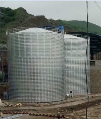 宽甸粮食钢板仓的安装全过程不用热焊接